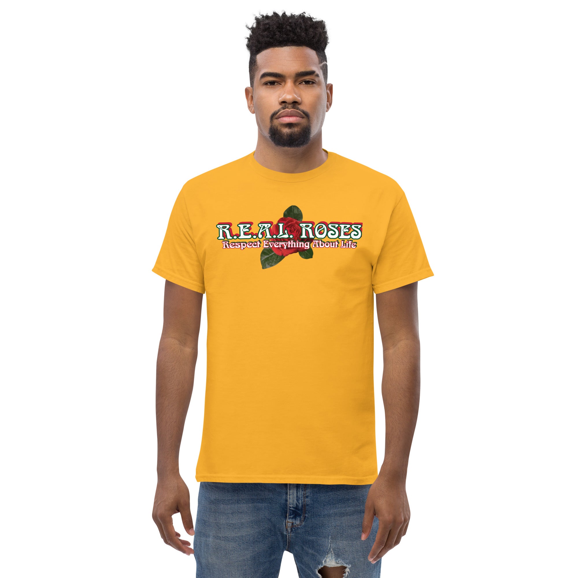 REALROSES RESPECT ROSE Men's classic tee