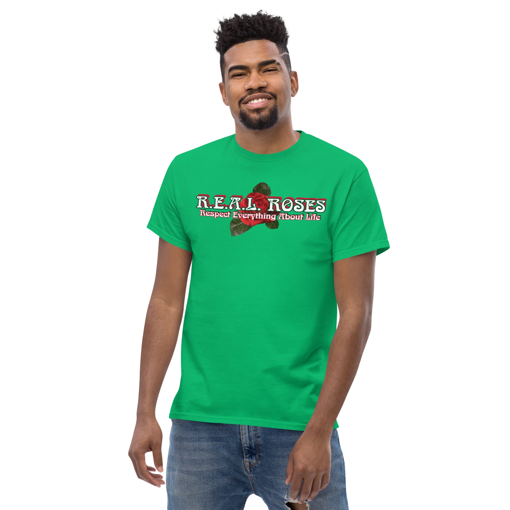 REALROSES RESPECT ROSE Men's classic tee