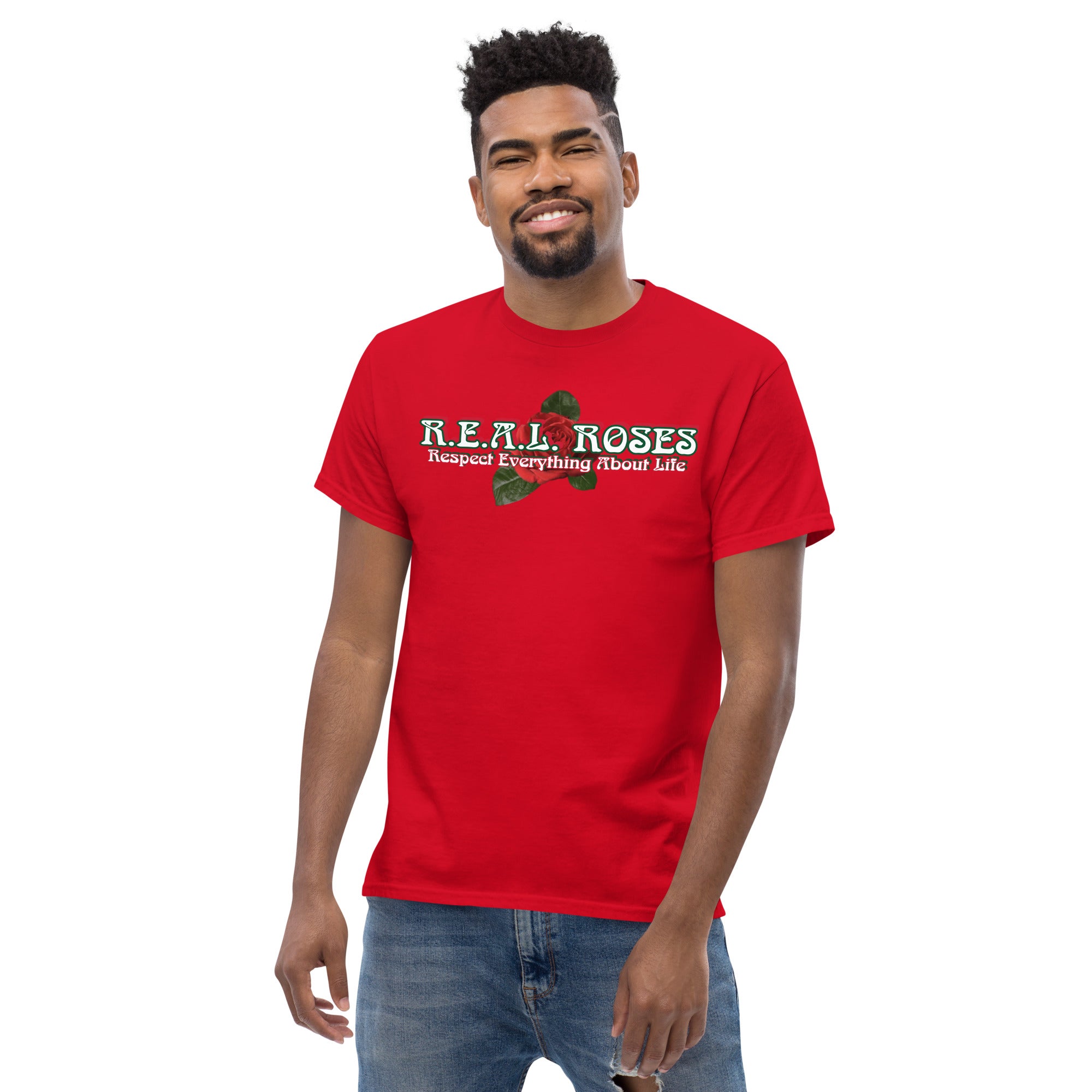 REALROSES RESPECT ROSE Men's classic tee