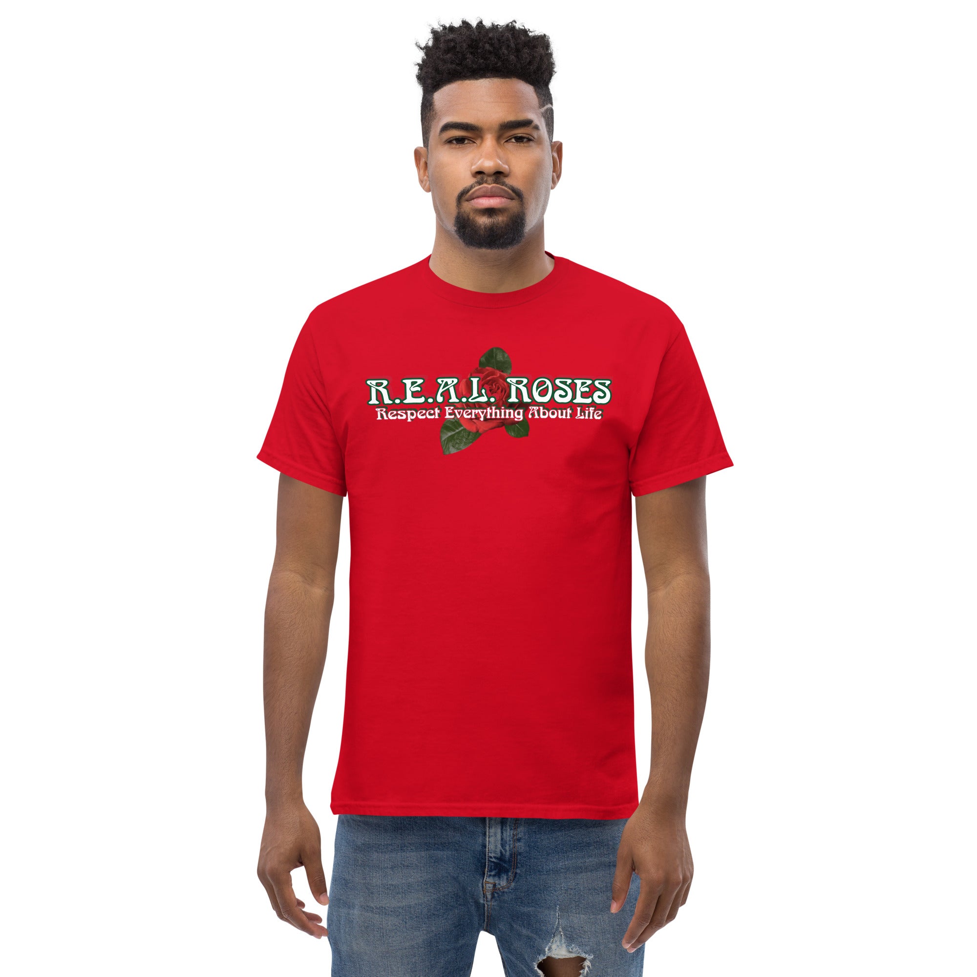 REALROSES RESPECT ROSE Men's classic tee