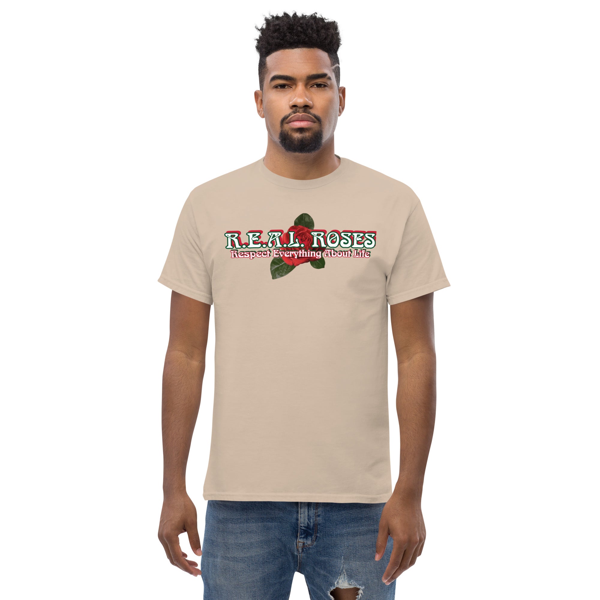 REALROSES RESPECT ROSE Men's classic tee