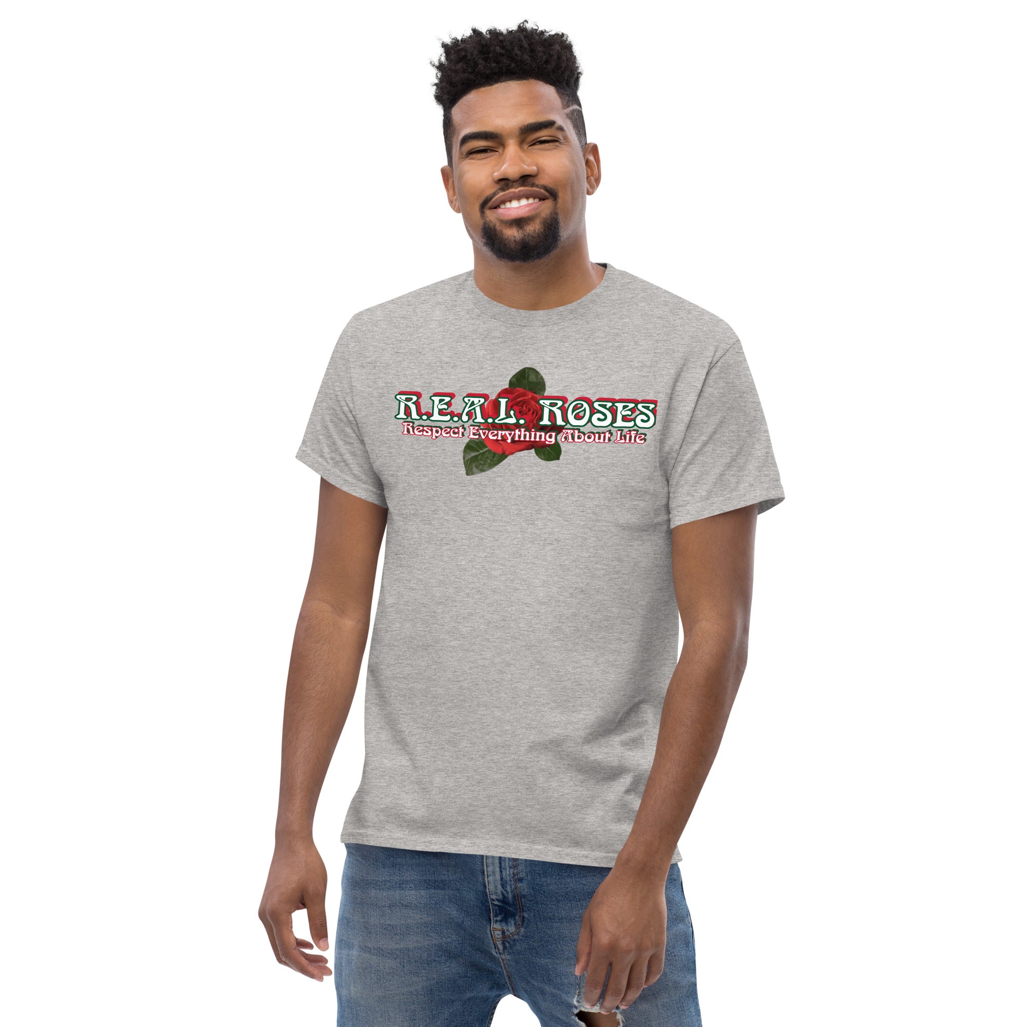 REALROSES RESPECT ROSE Men's classic tee