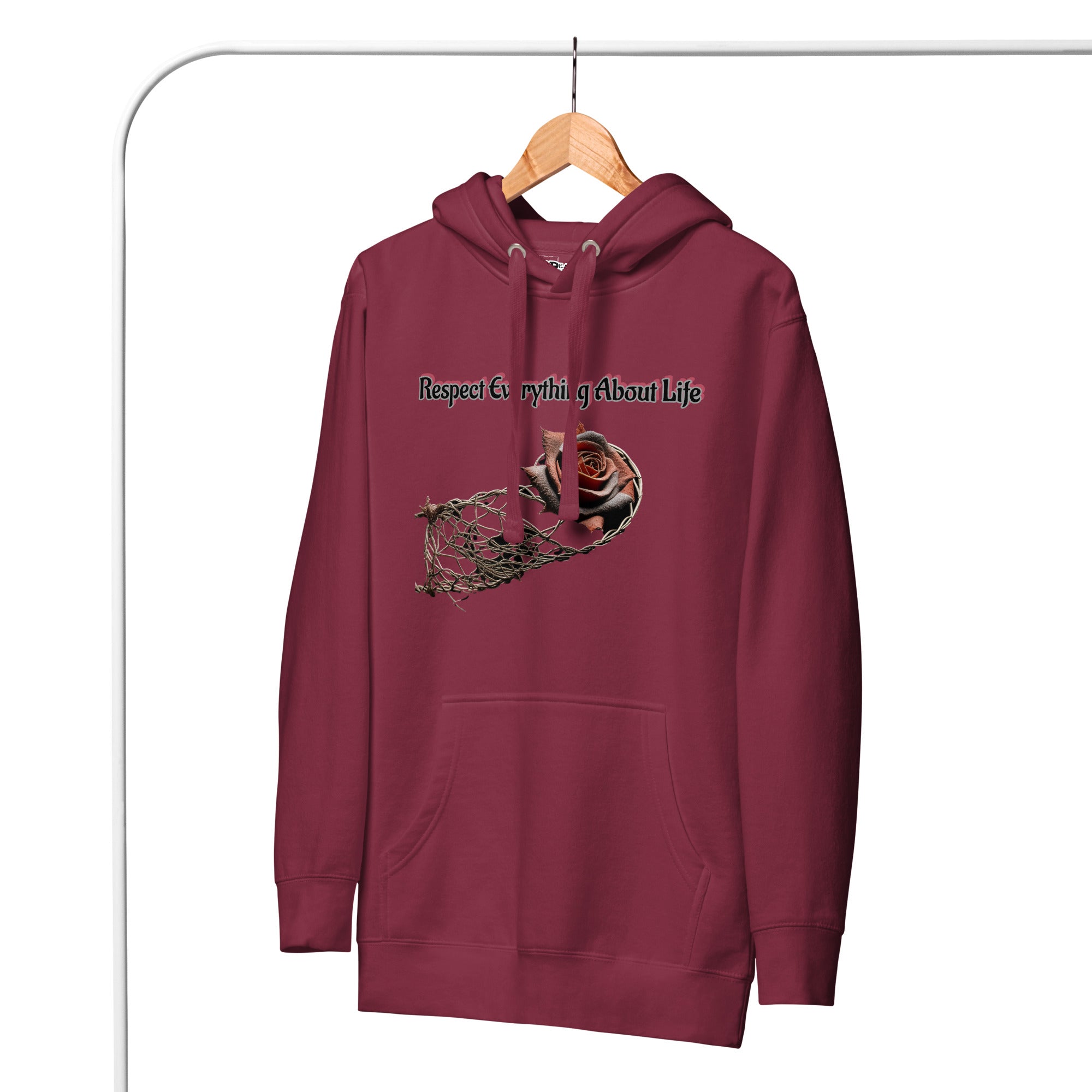 RR Barbwired Rose Unisex Hoodie