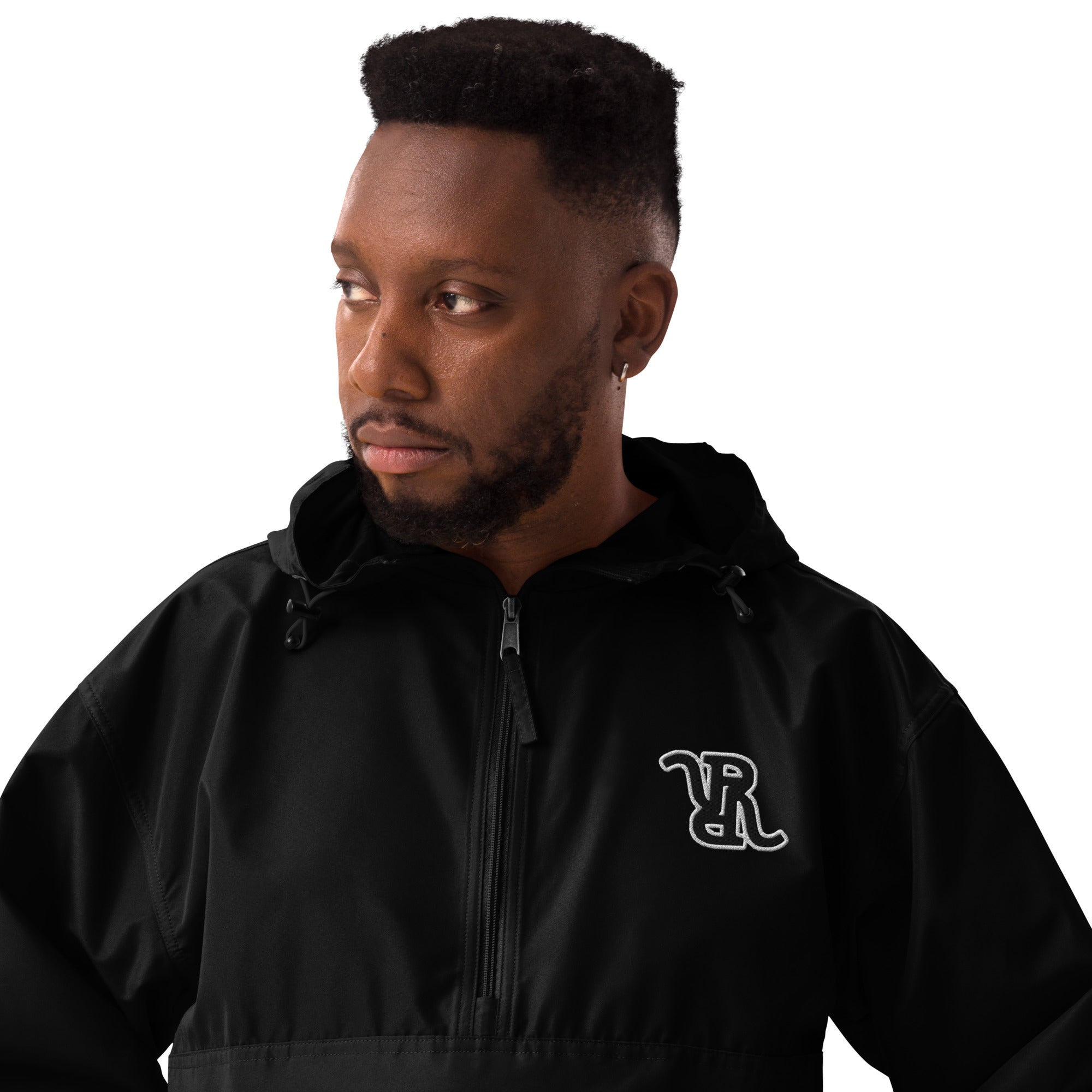 Solid RR Embroidered Champion Packable Jacket