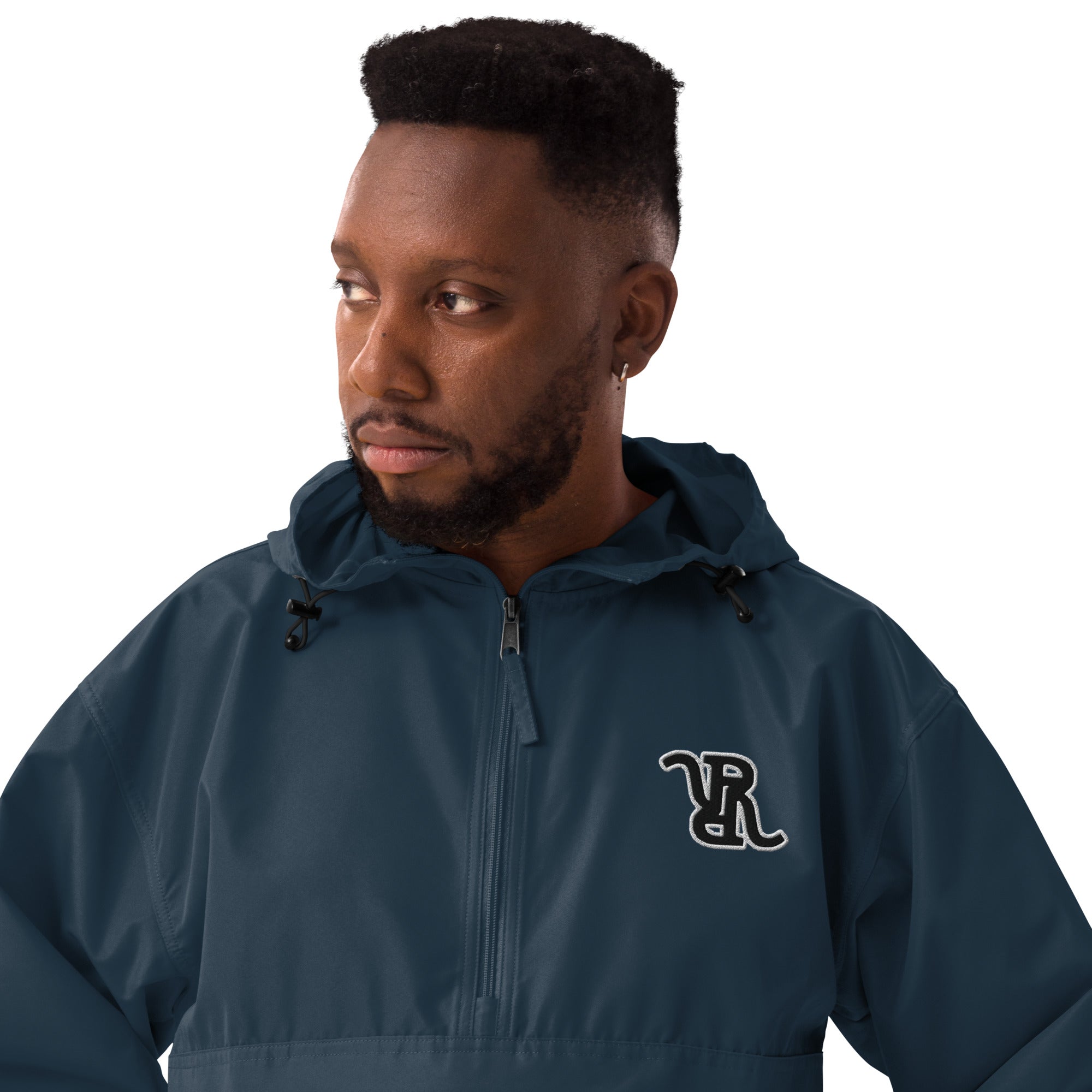 Solid RR Embroidered Champion Packable Jacket