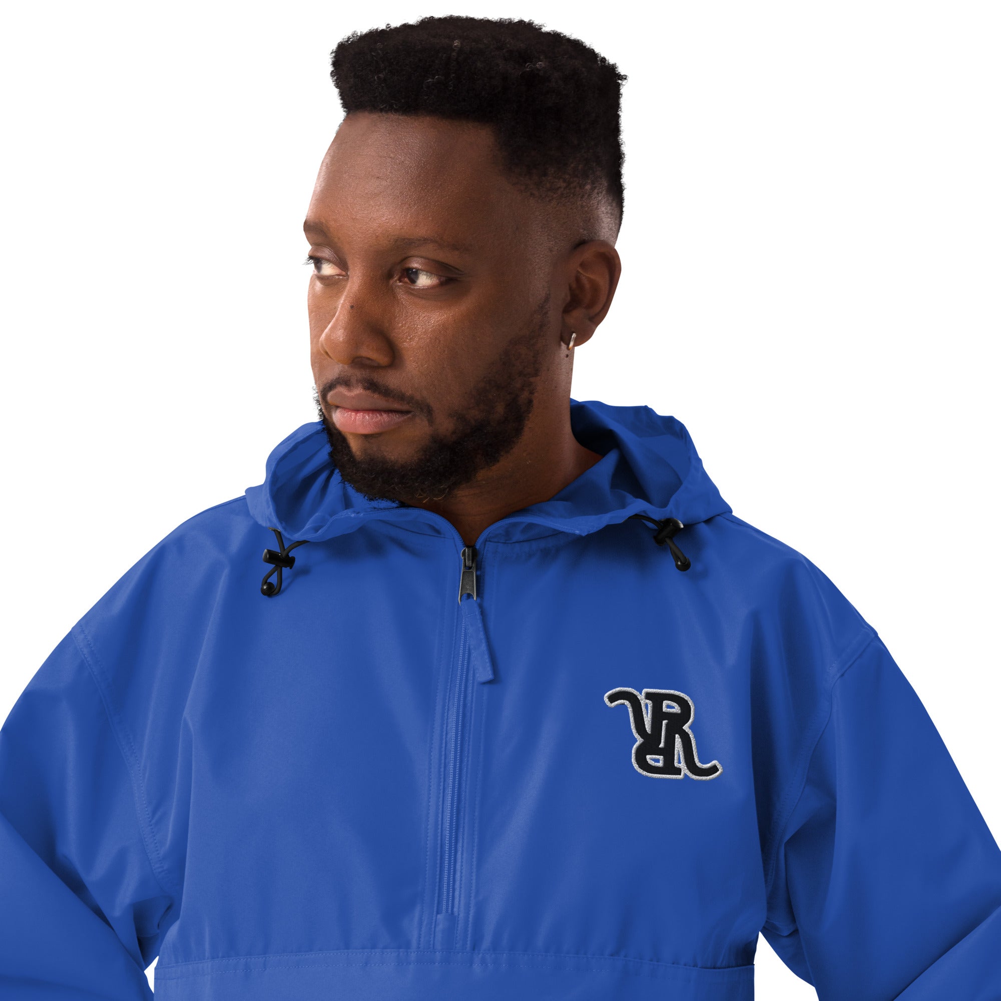 Solid RR Embroidered Champion Packable Jacket